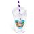 Malibu Double-Wall Plastic Tumbler & Straw – 470ml – Purple