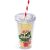 Malibu Double-Wall Plastic Tumbler & Straw – 470ml – Red