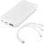 Kingpin White 5 Compact Power Bank – 5,000mAh – Solid White